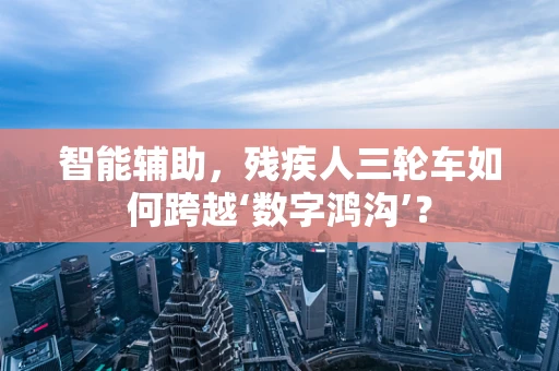 智能辅助，残疾人三轮车如何跨越‘数字鸿沟’？