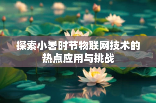 探索小暑时节物联网技术的热点应用与挑战