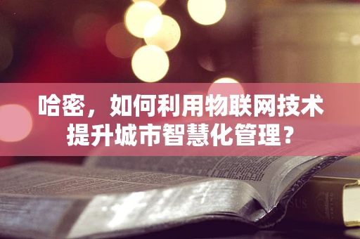 哈密，如何利用物联网技术提升城市智慧化管理？