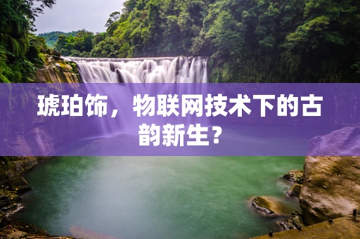 琥珀饰，物联网技术下的古韵新生？