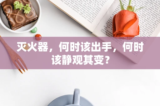 灭火器，何时该出手，何时该静观其变？