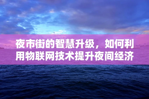 夜市街的智慧升级，如何利用物联网技术提升夜间经济活力？