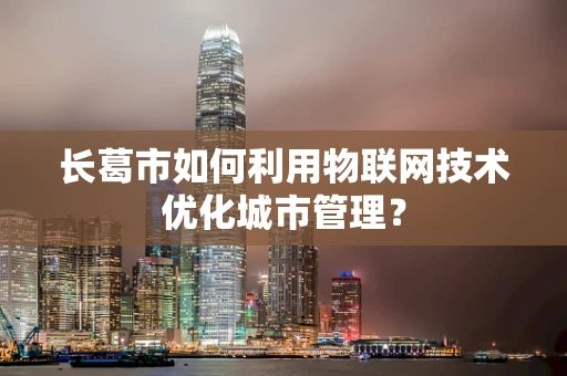 长葛市如何利用物联网技术优化城市管理？