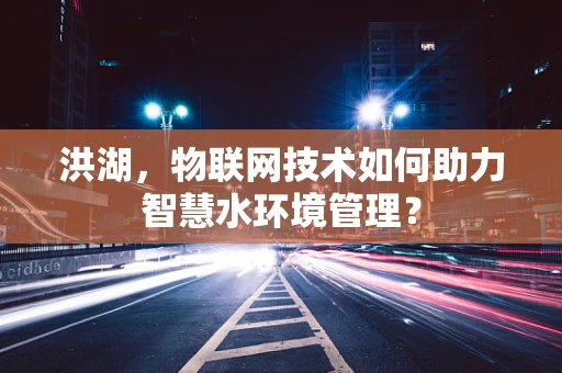 洪湖，物联网技术如何助力智慧水环境管理？