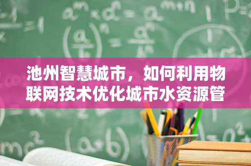 池州智慧城市，如何利用物联网技术优化城市水资源管理？