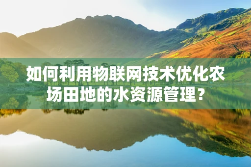 如何利用物联网技术优化农场田地的水资源管理？