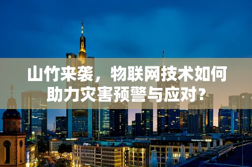 山竹来袭，物联网技术如何助力灾害预警与应对？